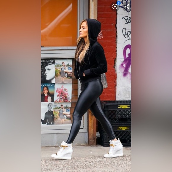 SPANX High-Waisted Faux Leather Leggings - Picture 5 of 7